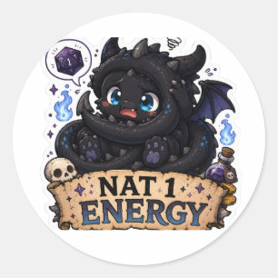 Autocollant N1 Énergie Bébé Dragon D&D