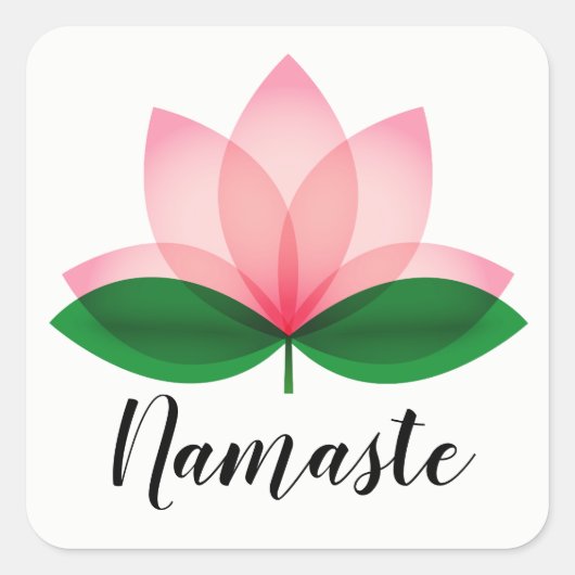 Autocollant Namaste Fleur de Lotus (Devant)