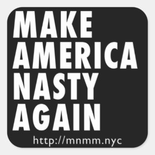 Autocollant Nasty America, 3 x 3