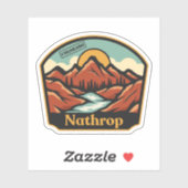 Autocollant Nathrop, Colorado (Feuille)