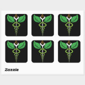 Autocollant Naturopathique Caduceus (Feuille)