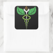 Autocollant Naturopathique Caduceus (Sac)