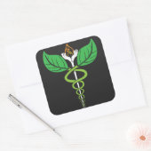 Autocollant Naturopathique Caduceus (Enveloppe)