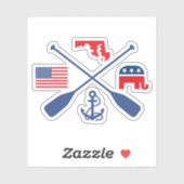 Autocollant Nautique Républicain (Feuille)