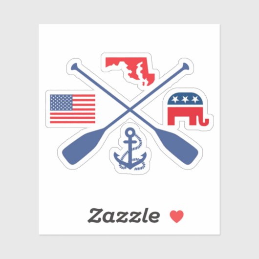 Autocollant Nautique Républicain (Feuille)