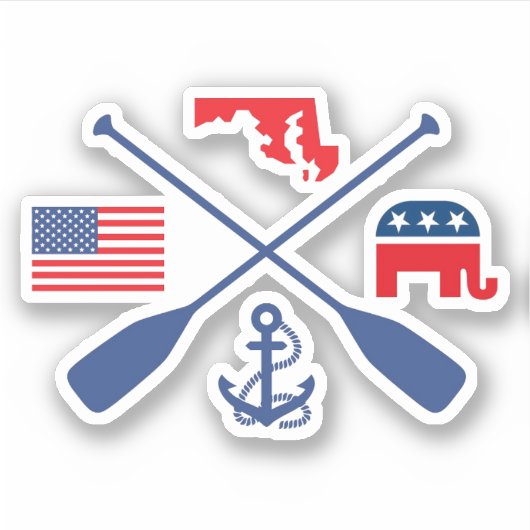 Autocollant Nautique Républicain (Devant)