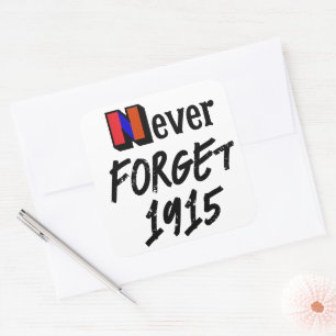 Autocollant Ne jamais oublier 1915