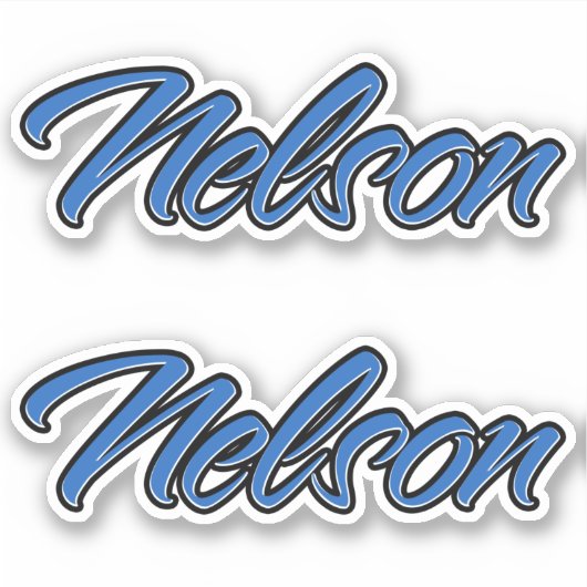 Autocollant Nelson bleu Stickerset (Devant)