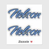Autocollant Nelson bleu Stickerset (Feuille)
