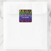Autocollant néon Rainbow Glow pour fête (Sac)