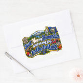 Autocollant NEW Hampshire Square (Enveloppe)