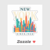 Autocollant New York (Feuille)