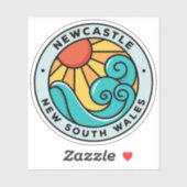 Autocollant Newcastle, NSW Australie (Feuille)