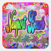 Autocollant Newport Beach Vista Express (Devant)