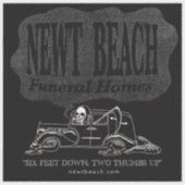Autocollant "Newt Beach Funeral Homes" (Devant)