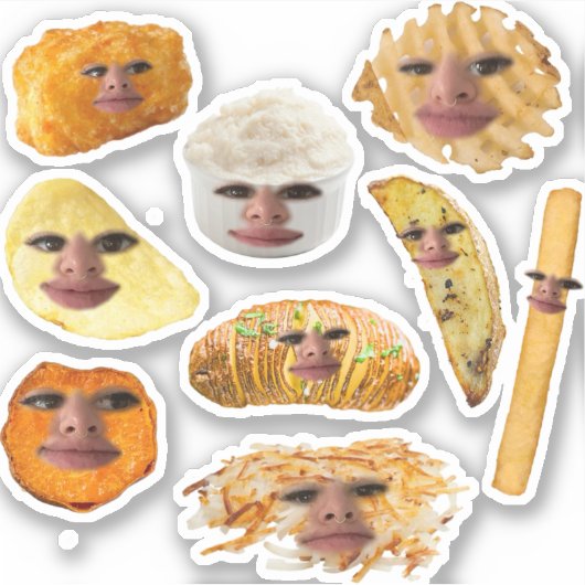 autocollant nikki Potatocore (Devant)