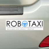 Autocollant Nikola Tesla Robotaxi (En voiture)