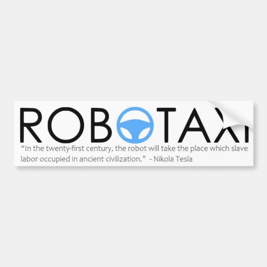 Autocollant Nikola Tesla Robotaxi (Devant)