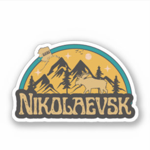 Autocollant Nikolaïevsk, Alaska