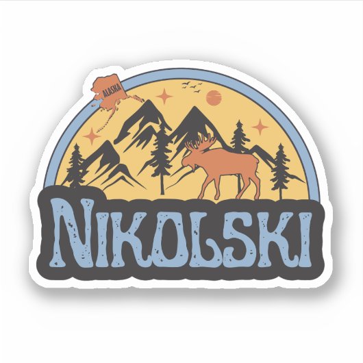 Autocollant Nikolski, Alaska (Devant)