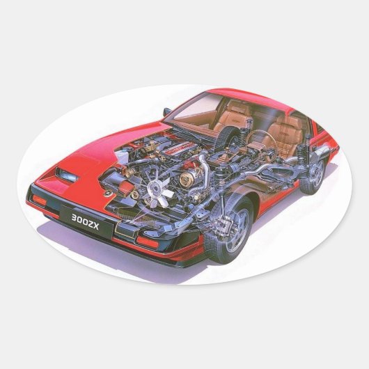 autocollant nissan 300zx (Devant)