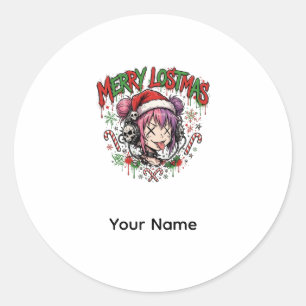 Autocollant Noël Graffiti Anime Cadeau Punk