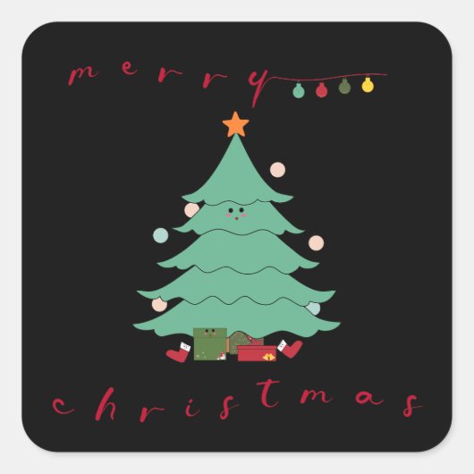 Autocollant Noël Kawaii (Devant)