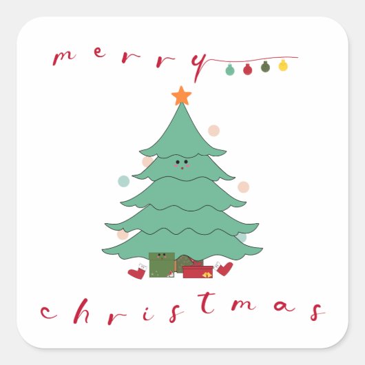Autocollant Noël Kawaii (Devant)