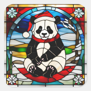 Autocollant Noël Panda