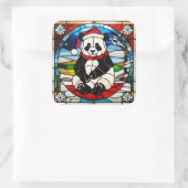 Autocollant Noël Panda (Sac)
