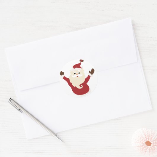 Autocollant Noël Santa (Enveloppe)