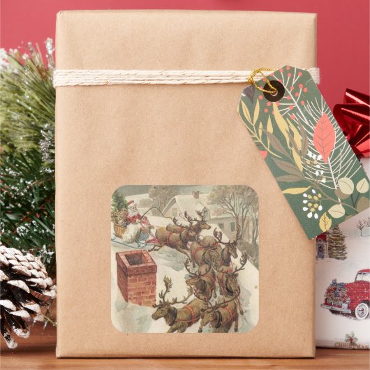 Autocollant Noël Vintage (vacances)