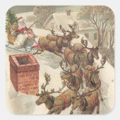 Autocollant Noël Vintage (Devant)