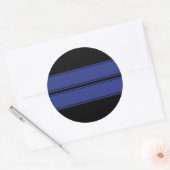 Autocollant noir bleu double course (Enveloppe)