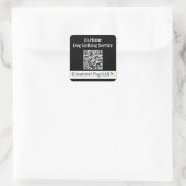 Autocollant noir CPup (Sac)