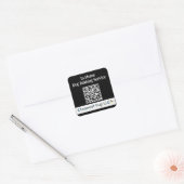 Autocollant noir CPup (Enveloppe)