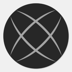 Autocollant noir de logo