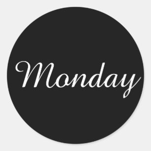 Autocollant noir de lundi Amazone par Janz