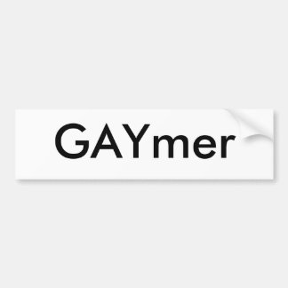 Autocollant noir d'étiquette de GAYmer