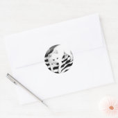 Autocollant noir et blanc (Enveloppe)