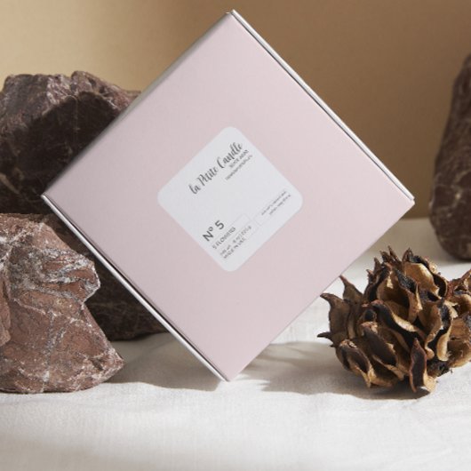 Autocollant noir et blanc élégant minimaliste