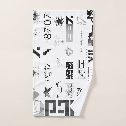 Autocollant [NOIR/GRY] (Serviette à main)