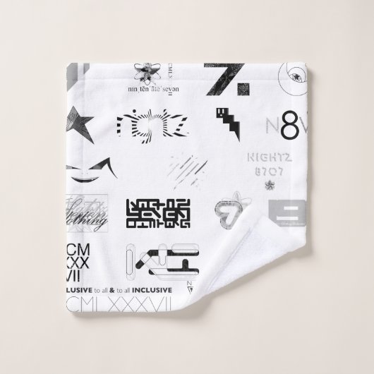 Autocollant [NOIR/GRY] (Gant de toilette)