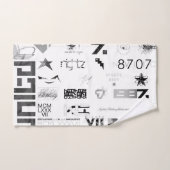 Autocollant [NOIR/GRY] (Serviette à main)