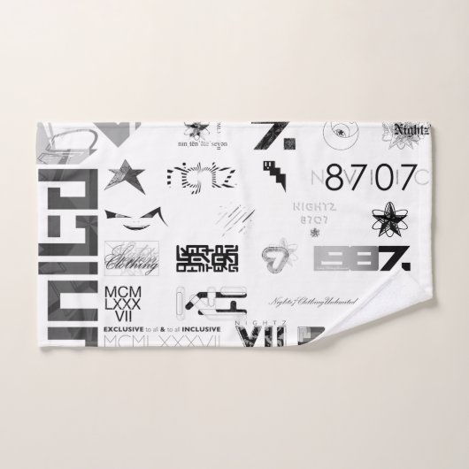 Autocollant [NOIR/GRY] (Serviette à main)