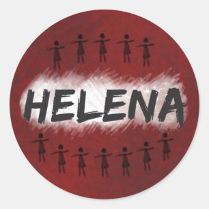 Autocollant noir orphelin - Helena