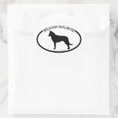 Autocollant noir Silhouette Malinois belge (Sac)
