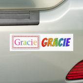 Autocollant nommé de Gracie d'étiquette (En voiture)