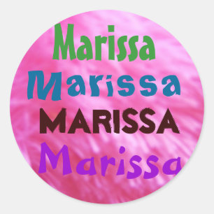 Autocollant nommé de Marissa