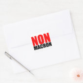 Autocollant NON à MACRON (Enveloppe)